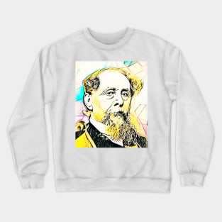 Charles Dickens Portrait | Charles Dickens Artwork 2 Crewneck Sweatshirt